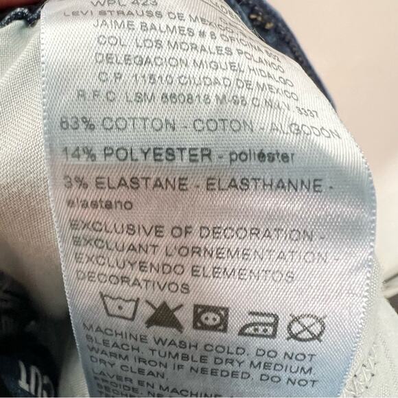 Levi's medium wash mid rise modern boot cut jeans size 8 B139 - Picture 3 of 5